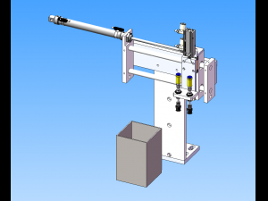 laser automatic marking machine for cable joint Model 3D