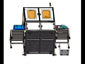 laser automatic marking machine for cable joint Model 3D