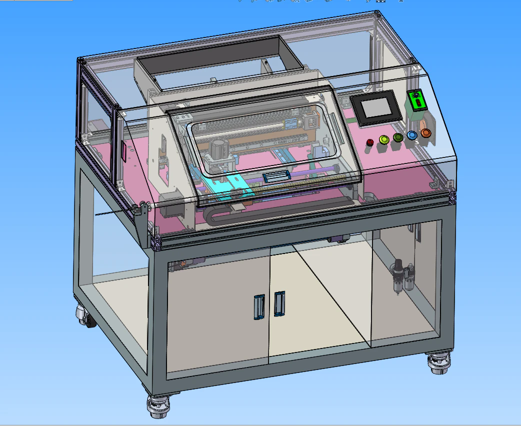 automatic winding machine 3D Model .c4d .max .obj .3ds .fbx .stl .blend
