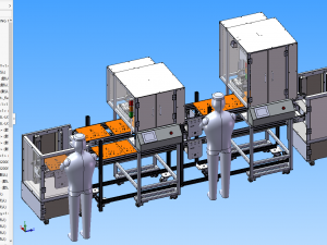 automatic locking screw assembly line 3D 模型