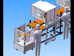 automatic locking screw assembly line 3D Model