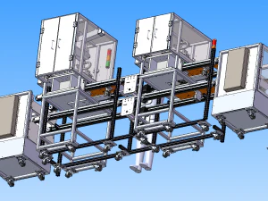 automatic locking screw assembly line 3D Model