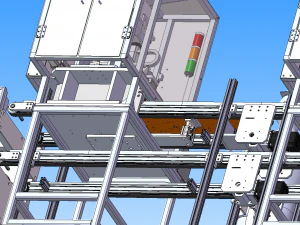 automatic locking screw assembly line 3D Model
