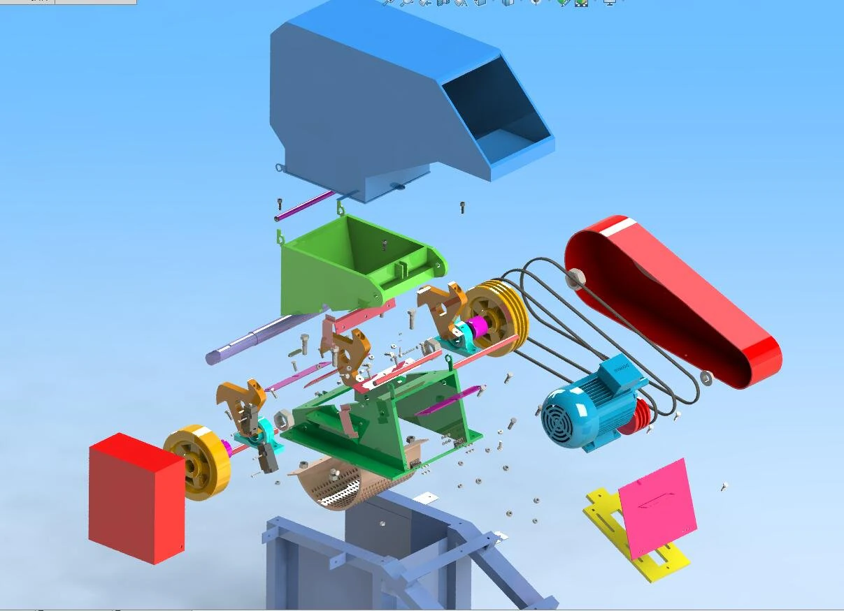 plastic grinder 3D Model .c4d .max .obj .3ds .fbx .stl .blend 