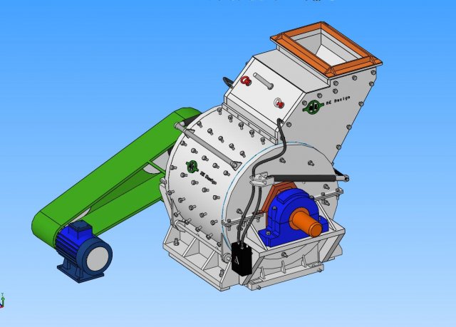 impact mill 3D Model .c4d .max .obj .3ds .fbx .stl .blend 