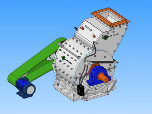 darbeli değirmen 3D Model