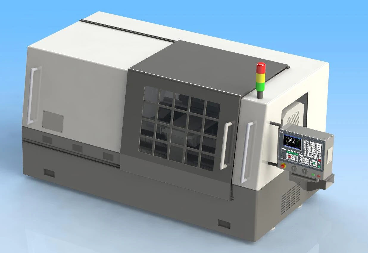 double axis cnc lathe 3D Model .c4d .max .obj .3ds .fbx .stl .blend 