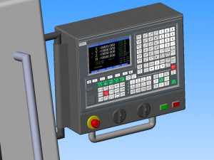 double axis cnc lathe 3D मॉडल