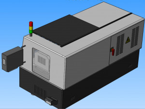 double axis cnc lathe 3D मॉडल