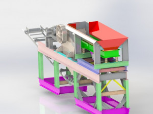 mobile crusher Modello 3D