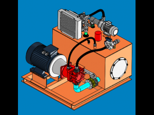 design model of 800t hydraulic pump station Modelo 3D