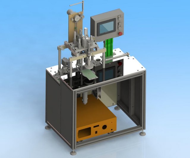 semi automatic tape welding machinesemi automatic welding machine for ear belt of mask machine 3D Model .c4d .max .obj .3ds .fbx .stl .blend 