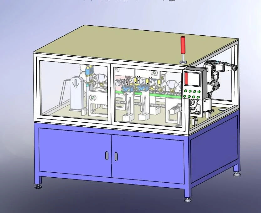 mask tape wrapping nailing cutting machine 3D Model .c4d .max .obj .3ds .fbx .stl .blend