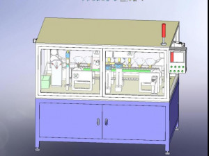 mask tape wrapping nailing cutting machine Model 3D