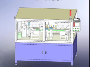 mask tape wrapping nailing cutting machine 3D Model