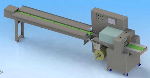 sc300 pillow packing machine mask packing machine Model 3D .c4d .max .obj .3ds .fbx .stl .blend