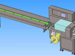 sc300 pillow packing machine mask packing machine Model 3D