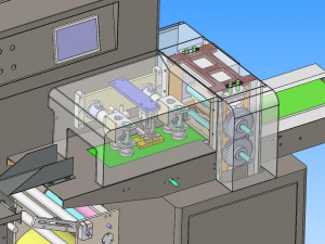 sc300 pillow packing machine mask packing machine Model 3D