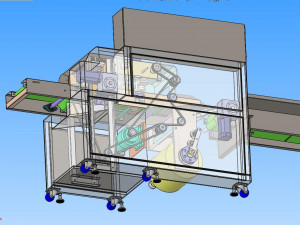sc300 pillow packing machine mask packing machine Model 3D