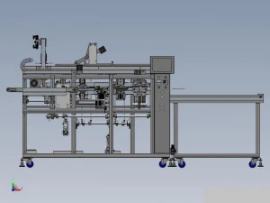 horizontal reciprocating mask packaging machine 3D Model