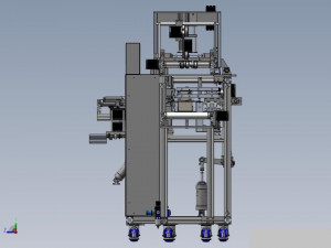horizontal reciprocating mask packaging machine 3D Model