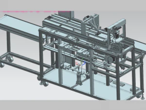 horizontal reciprocating mask packaging machine 3D Model