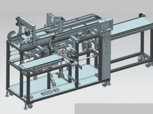 horizontal reciprocating mask packaging machine 3D Model