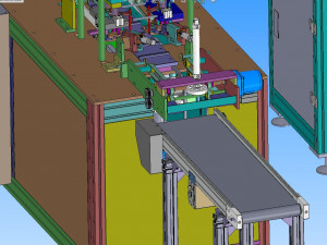 one pull one medical automatic three layer mask machine 3D 模型