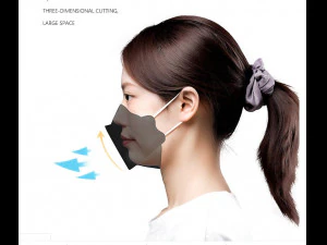 korean mask machine kf94 plane one drag two willow leaf mask machine 3D Model