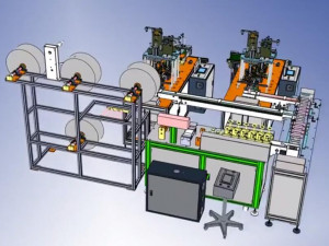 source file engineering drawing bom of generation 2 one drag two mask machine 3D Модель