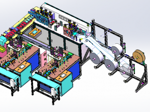 three generation one drag two automatic mask machine 3D Model