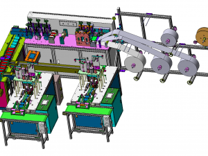 three generation one drag two automatic mask machine 3D Model