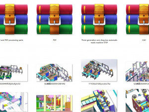 three generation one drag two automatic mask machine 3D Model