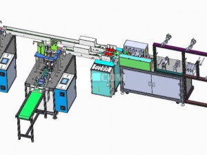 four generation flat mask machine with two in one 3D Model