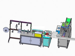 four generation flat mask machine with two in one 3D Model