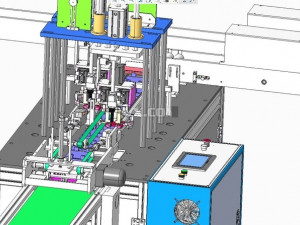 four generation flat mask machine with two in one 3D Model