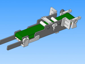production line of six generation one drag three mask machine 3D Модель