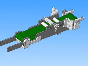 production line of six generation one drag three mask machine 3D Model