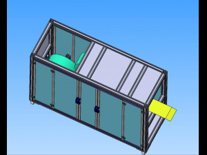 production line of six generation one drag three mask machine 3D Модель