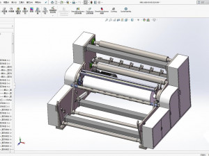 mask machine m1600 melt blown cloth production line Modelo 3D