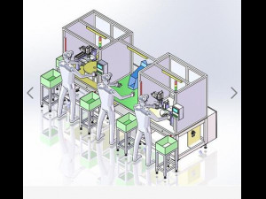 soft rubber respirator production line 3D 모델