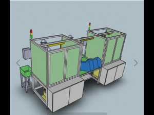 soft rubber respirator production line 3D Model
