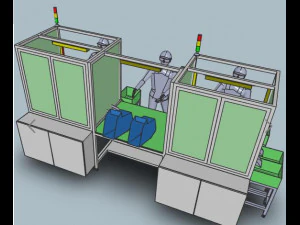 soft rubber respirator production line 3D Model