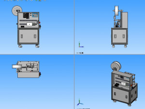 ultrasonic welding machine welding of nose bar outside mask 3D Model