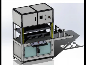 n95 cup mask forming machine 3D Model