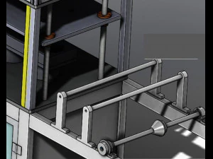 n95 cup mask forming machine 3D Model