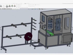 cup mask machine front section stereo mask manufacturing machine improved version 3D Model