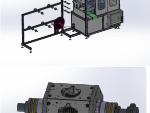 cup mask machine front section stereo mask manufacturing machine improved version 3D Модель