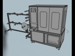cup mask machine front section stereo mask manufacturing machine improved version 3D Model