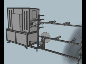 cup mask machine front section stereo mask manufacturing machine improved version Model 3D